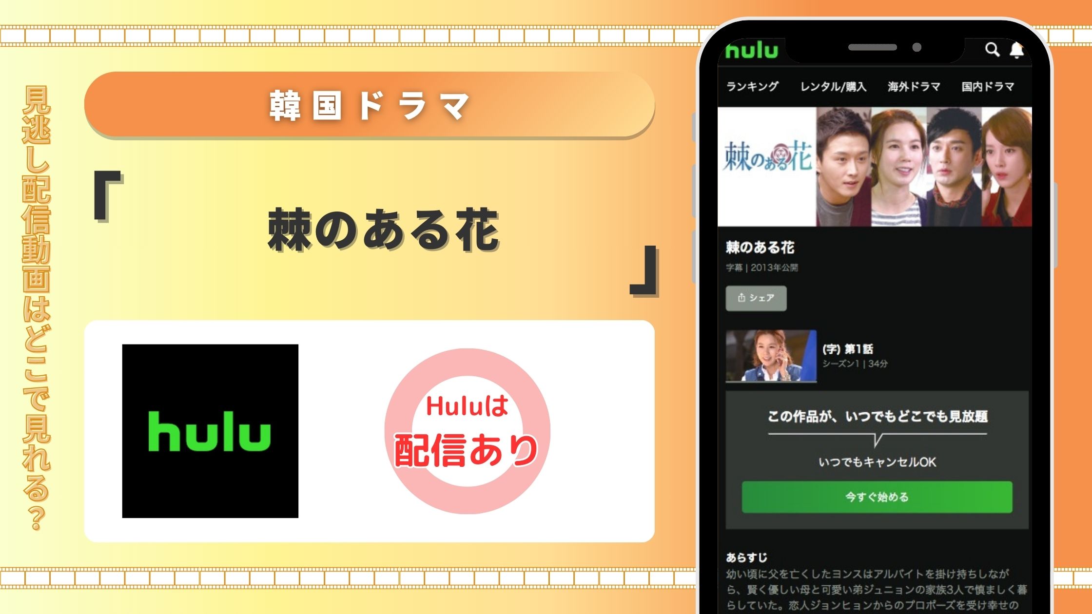 Hulu 韓国ドラマ 棘のある花