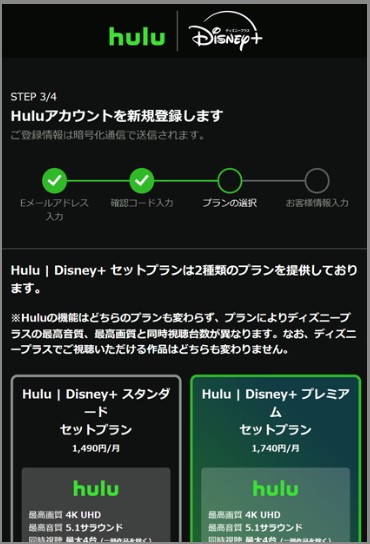 Hulu | Disney+ セットプラン加入方法