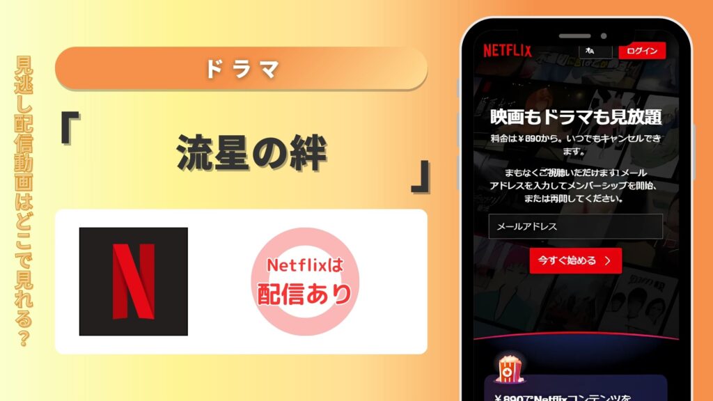 ドラマ「流星の絆」はNetflix(ネットフリックス)で配信されている？