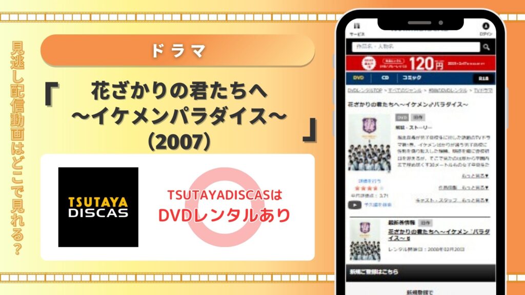 ドラマ　花ざかりの君たちへ〜イケメンパラダイス～（2007）　TSUTAYADISCAS