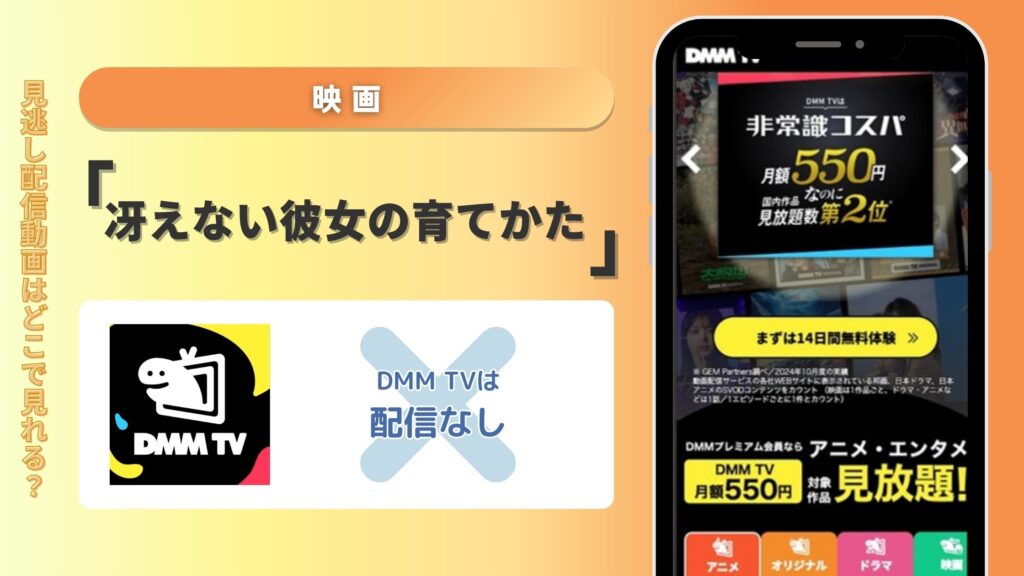 DMM TVは映画「冴えない彼女の育てかた Fine」を無料でフル視聴できる？