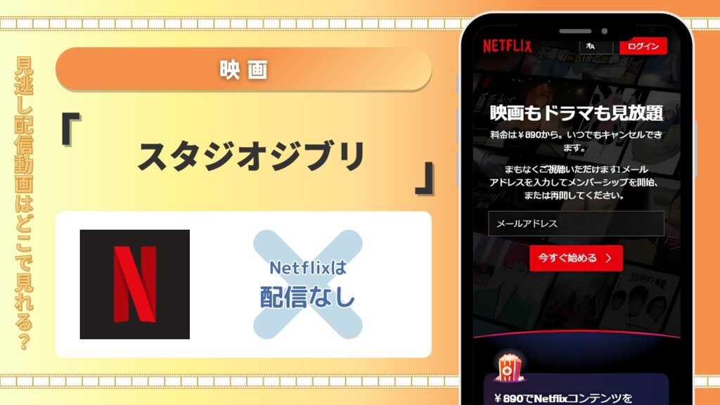 Netflix ジブリ映画 動画配信