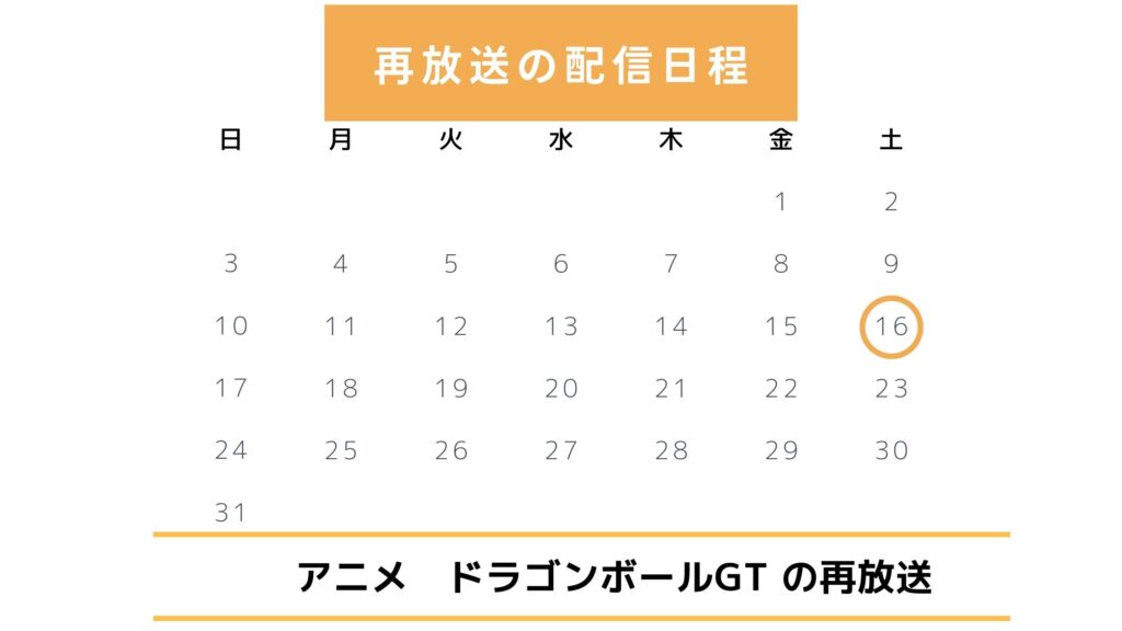 【2025年最新版】アニメ「ドラゴンボールGT」の再放送予定は？