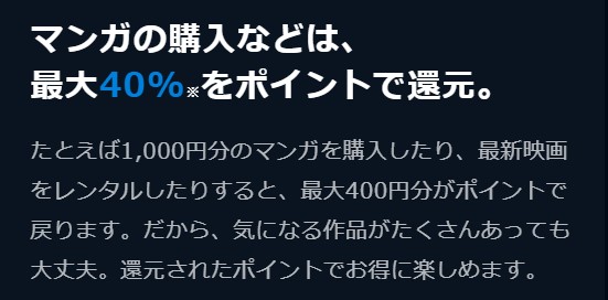 U-NEXT無料トライアル中のポイントの使い方