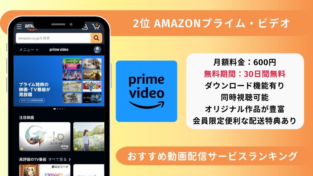 おすすめ動画配信サービスAmazonプライム