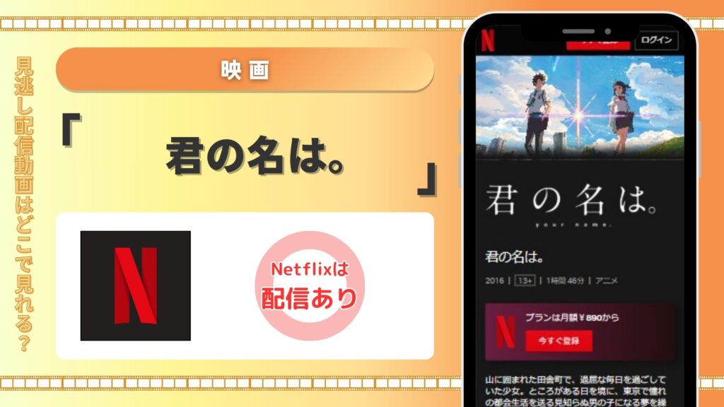 ネットフリックス　君の名は。