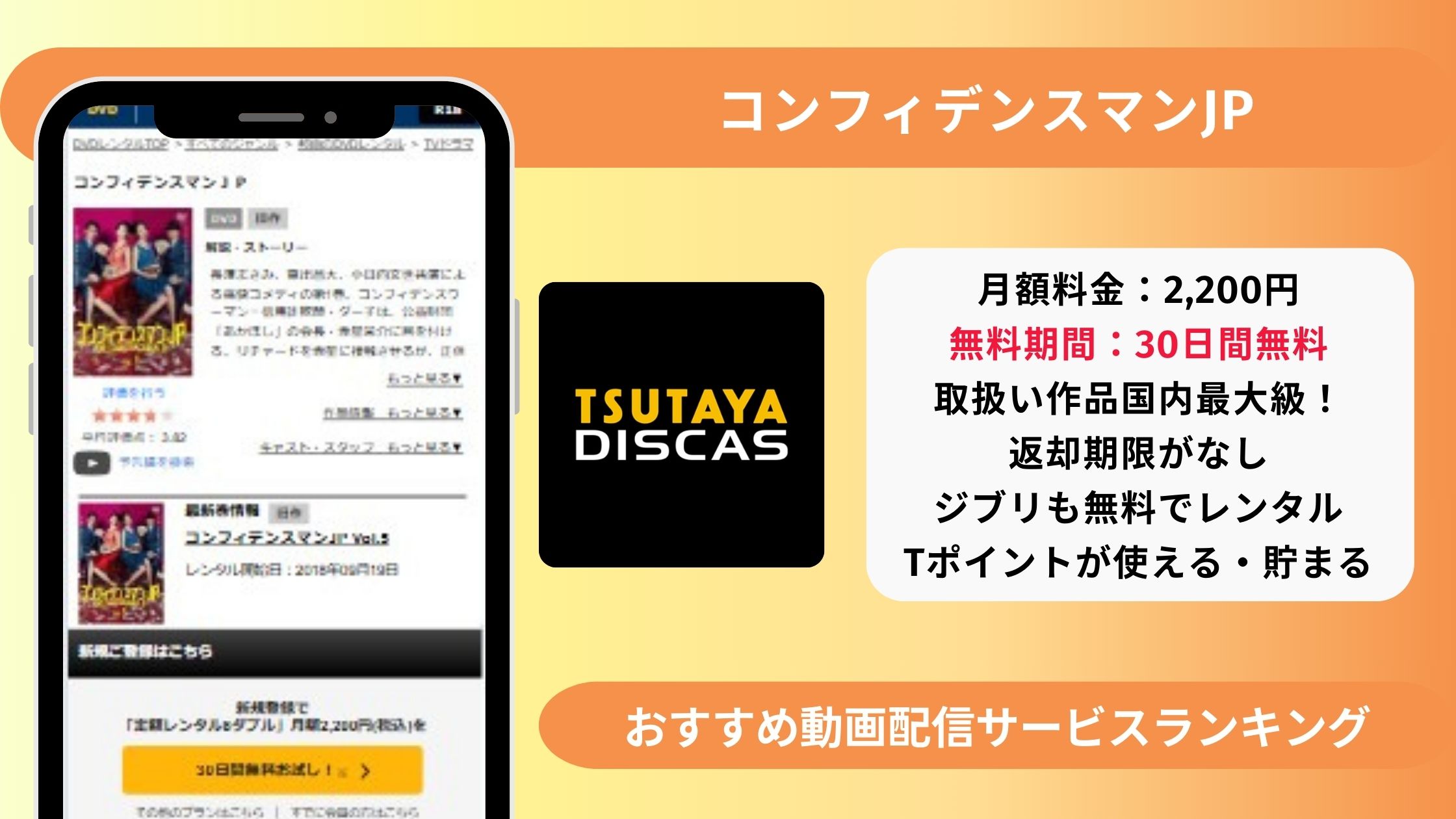 TSUTAYADISCAS‐アイキャッチ‐コンフィデンスマJp