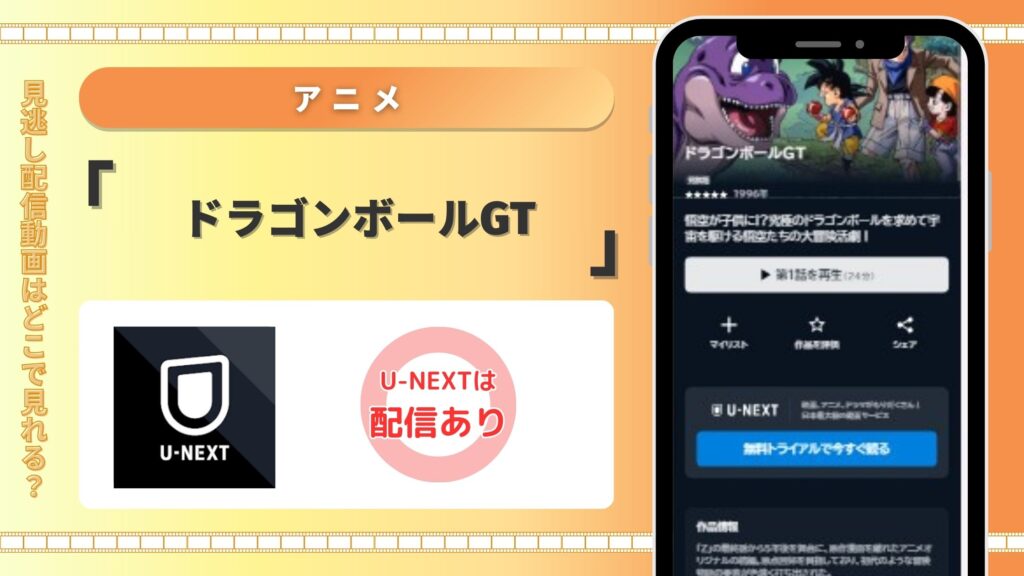 U-NEXT　ドラゴンボールGT