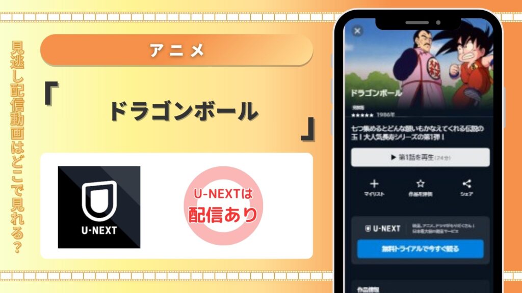 U-NEXT　ドラゴンボール