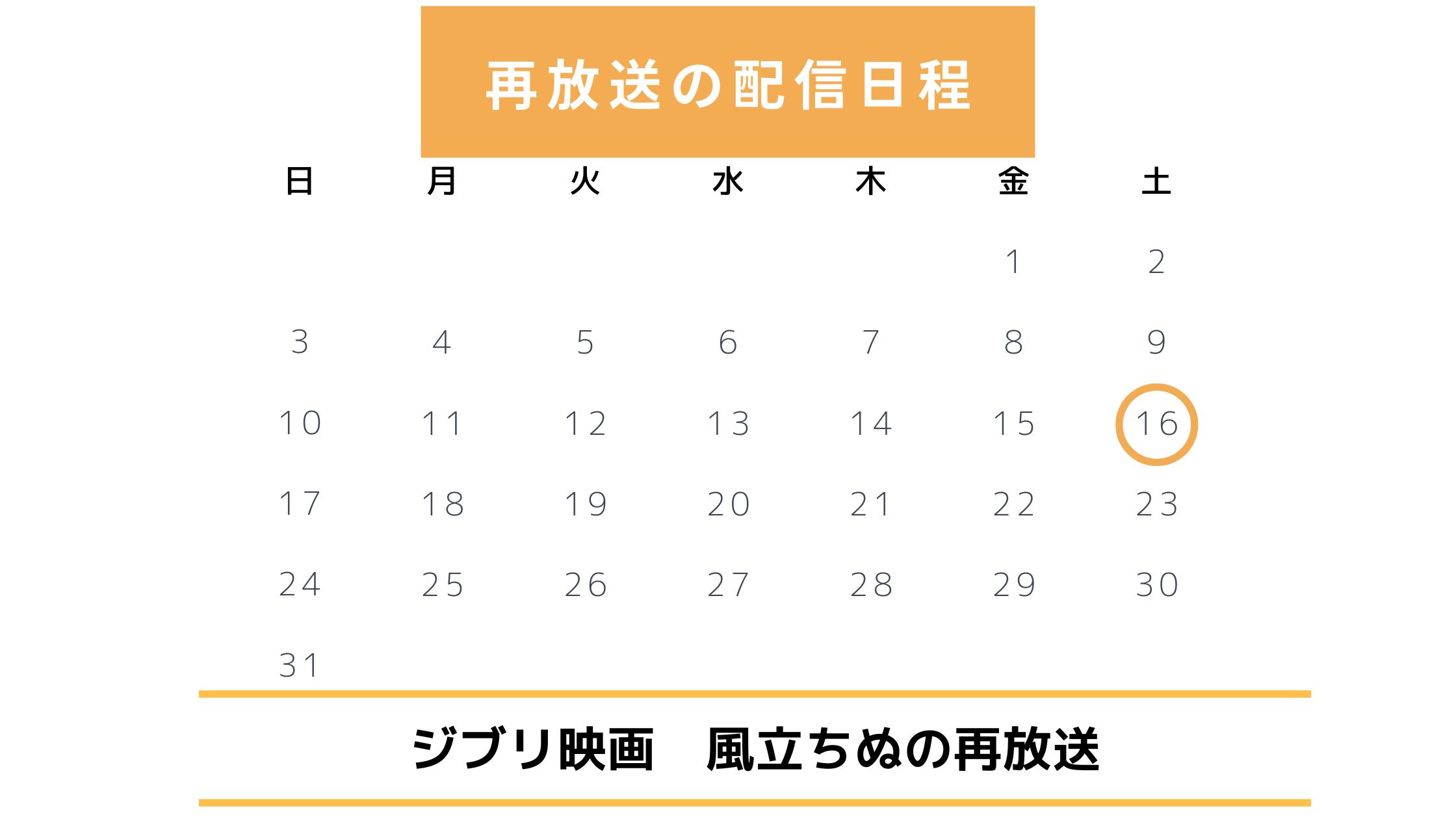 ジブリ映画「風立ちぬ」は地上波の放送ある？