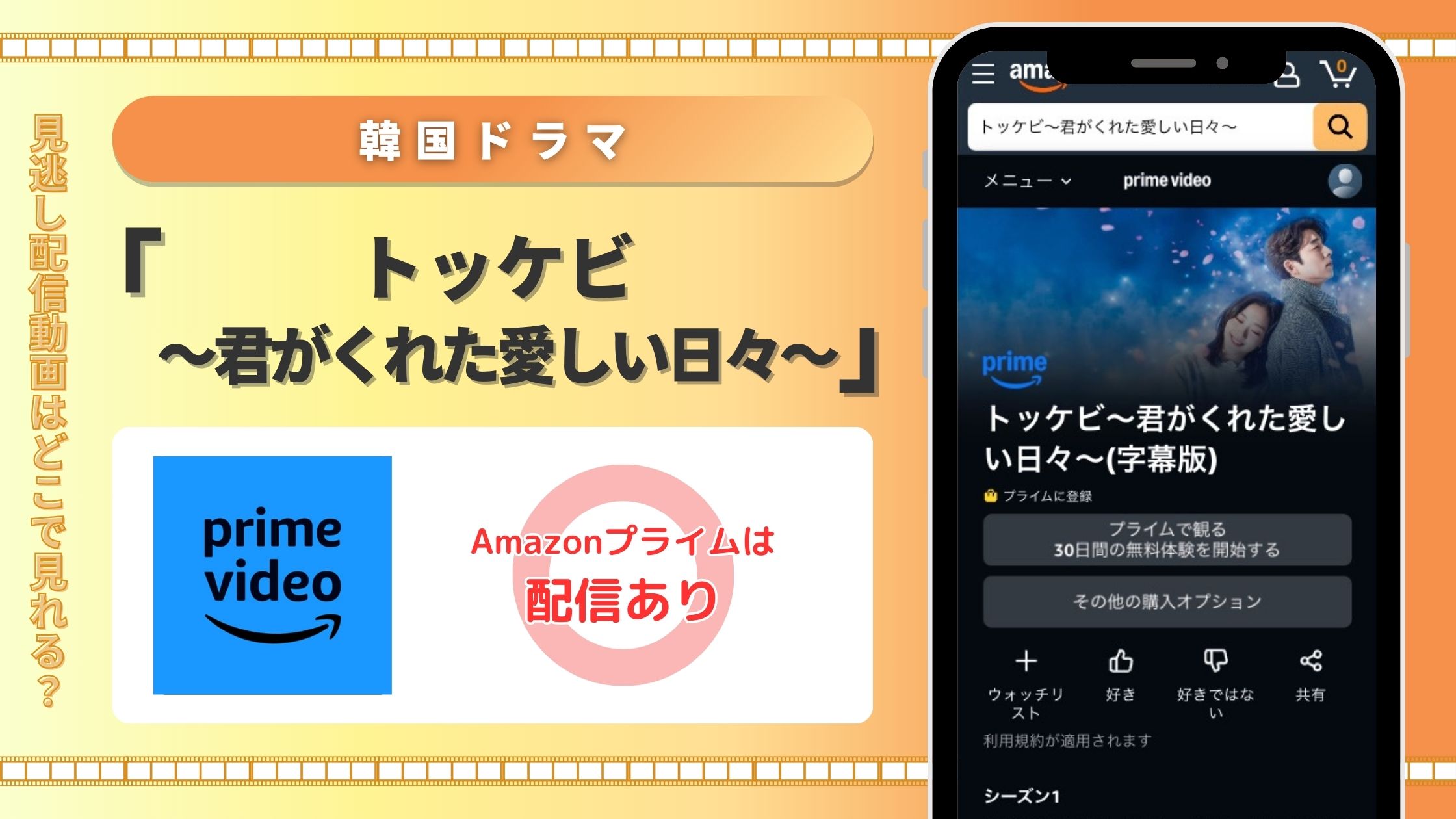 amazon 韓国ドラマ トッケビ～君がくれた愛しい日々～