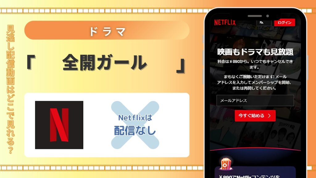 ドラマ「全開ガール」はNetflix(ネットフリックス)で動画配信はある？