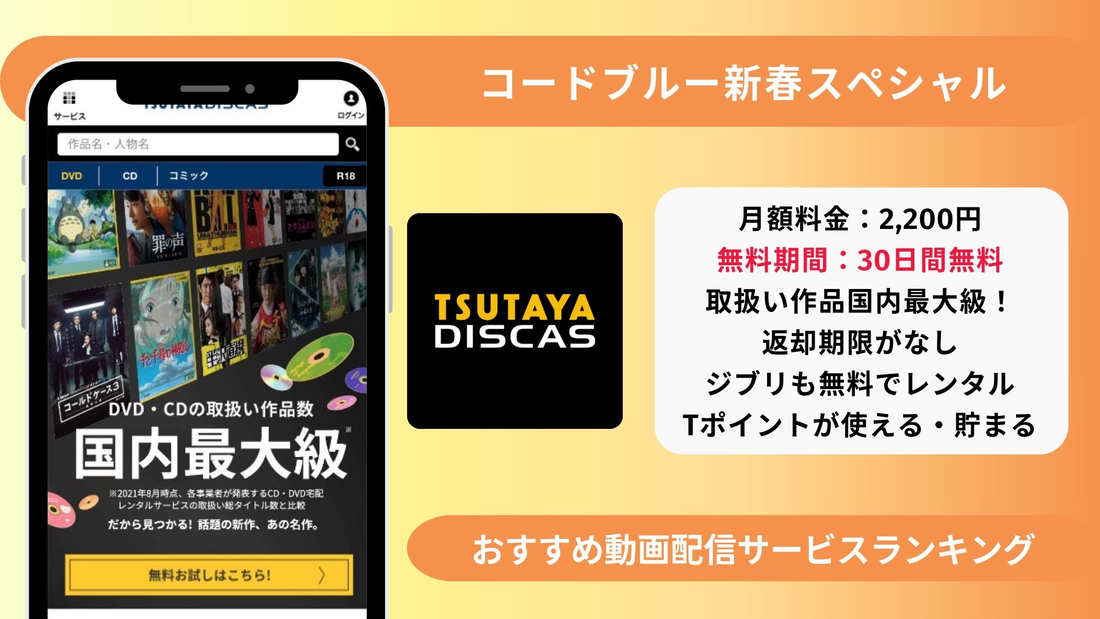 tsutaya discas　コードブルー　スペシャル