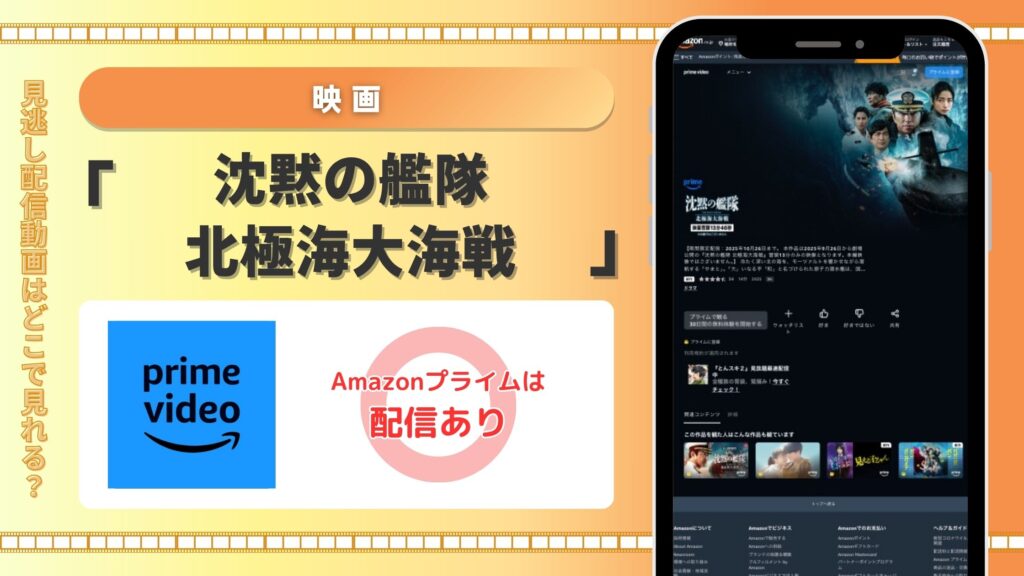 Amazonプライム 映画 沈黙の艦隊 北極海大海戦 無料視聴