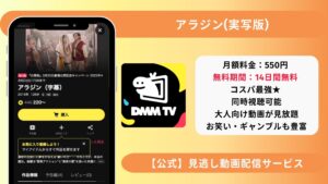 DMMTV 映画アラジン実写無料視聴