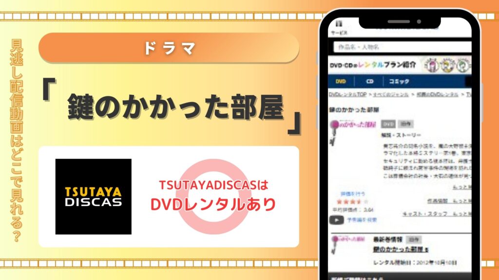 ドラマ「鍵のかかった部屋」 TSUTAYADISCAS