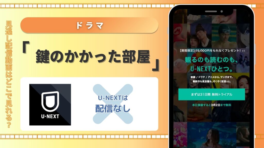 ドラマ「鍵のかかった部屋」 U-NEXT