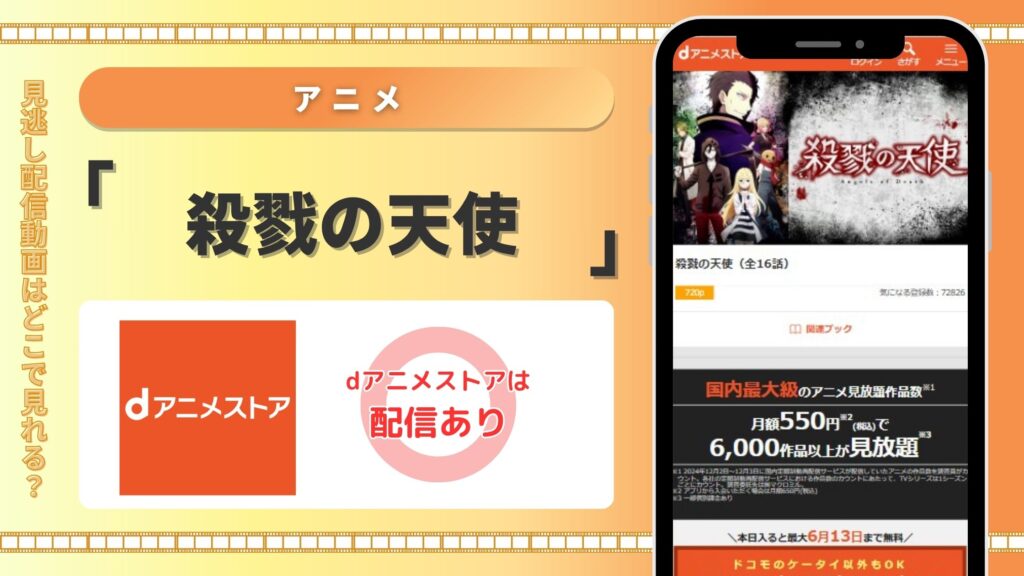 殺戮の天使配信dアニメストア