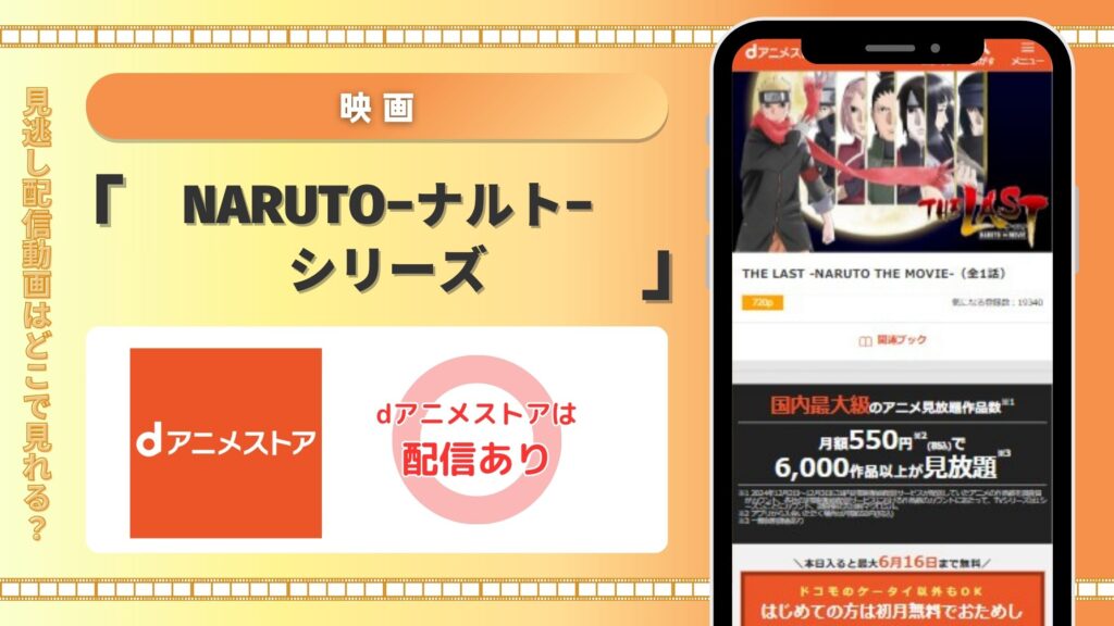 dアニメストア 映画ナルトシリーズ