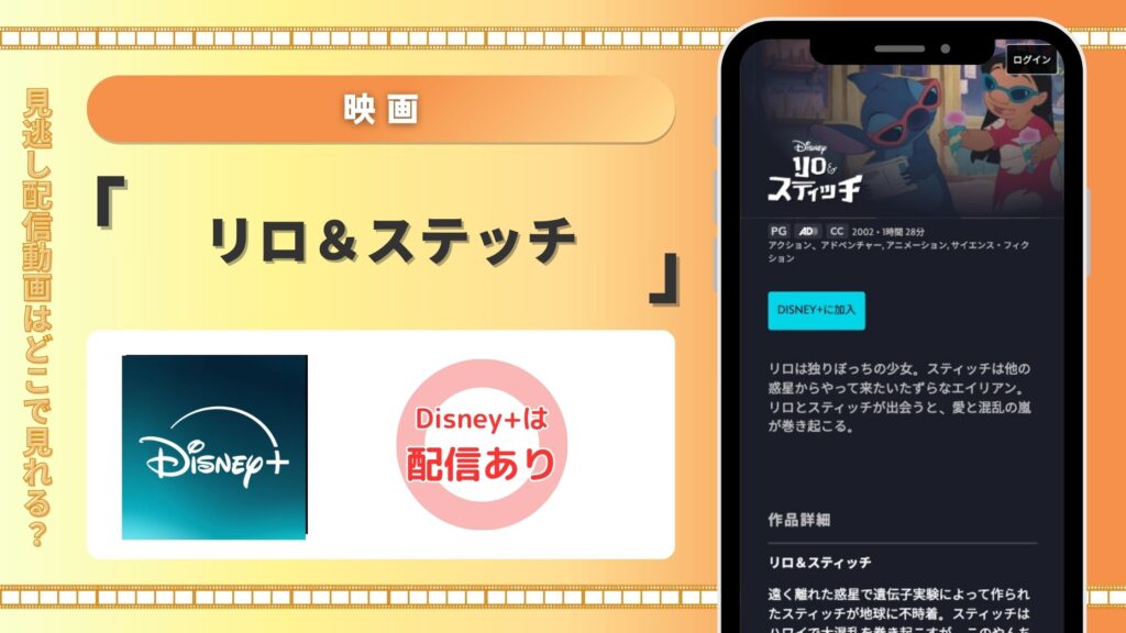 ディズニープラス 映画 リロ&ステッチ 見放題