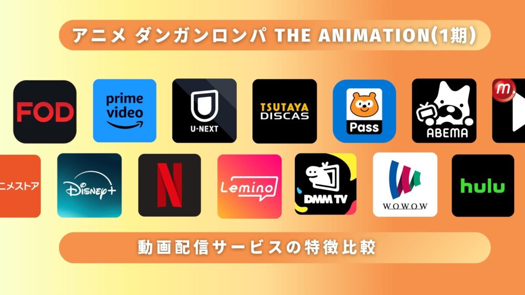 アニメ「ダンガンロンパ The Animation(1期)」を全話無料視聴できる配信サイト・アプリは?