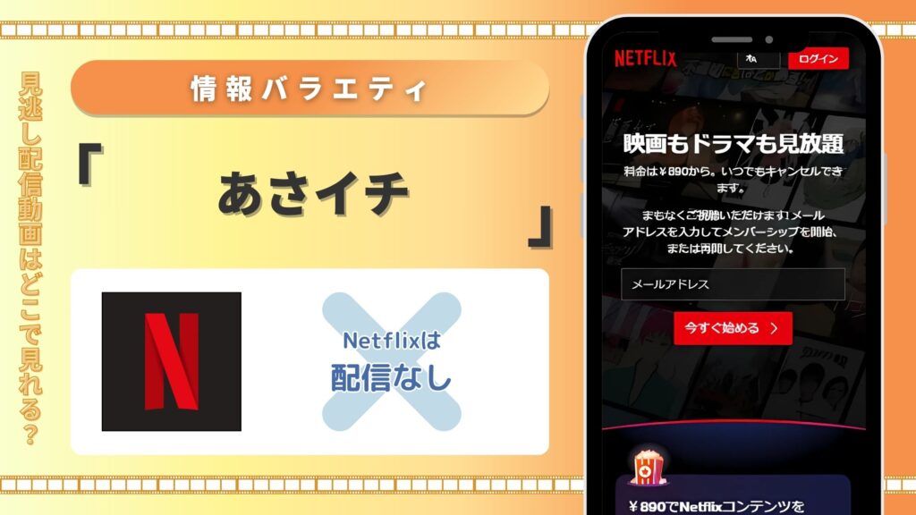 「あさイチ」はNetflix(ネットフリックス)で動画配信はある?