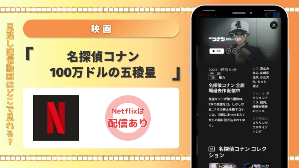 名探偵コナン100万ドルの五稜星配信Netfli