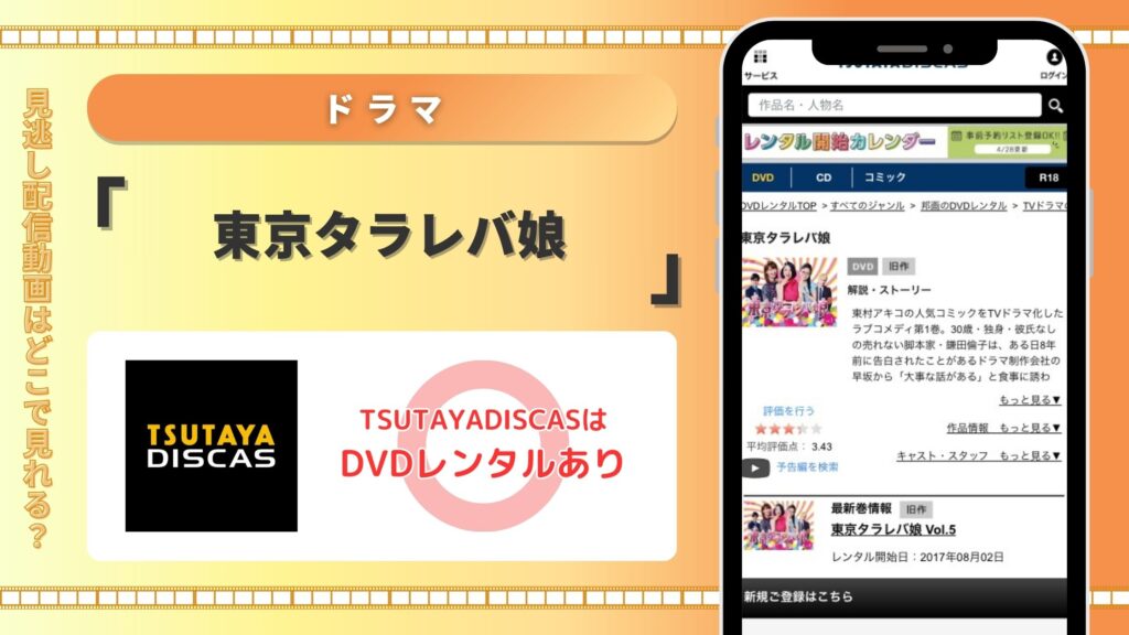 ツタヤディスカス ドラマ 東京タラレバ娘 無料視聴