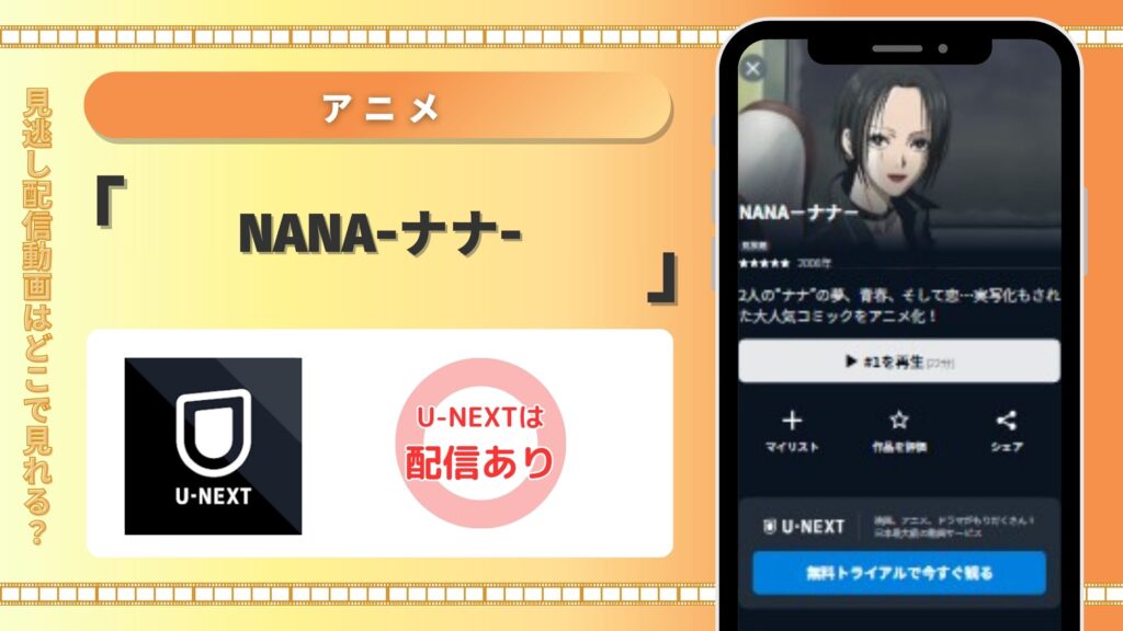 アニメNANAナナ‐U-NEXT
