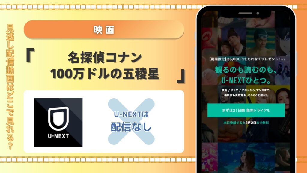 名探偵コナン100万ドルの五稜星配信U-NEXT