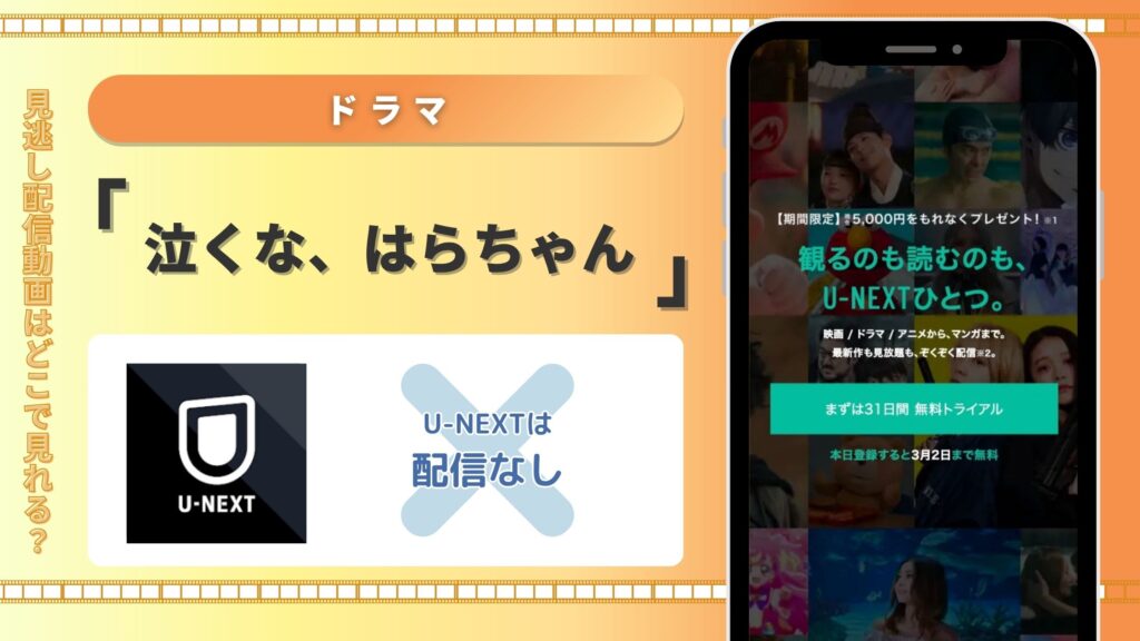 ドラマ泣くなはらちゃん配信U-NEXT無料視聴
