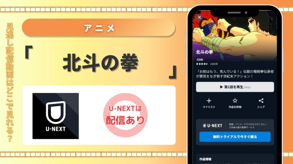 北斗の拳配信U-NEXT