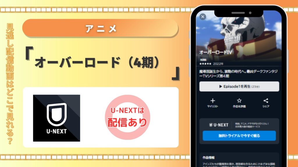 オーバーロード(4期)U-NEXT