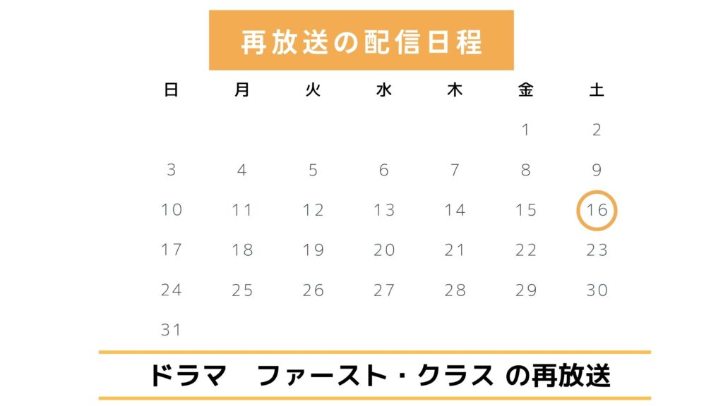 再放送情報