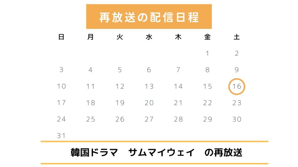 韓国ドラマ「サムマイウェイ」の日本放送・地上波BS再放送予定情報【2025年最新版】
