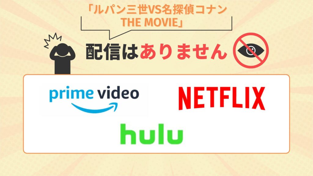 映画 ルパン三世VS名探偵コナン THE MOVIE 配信