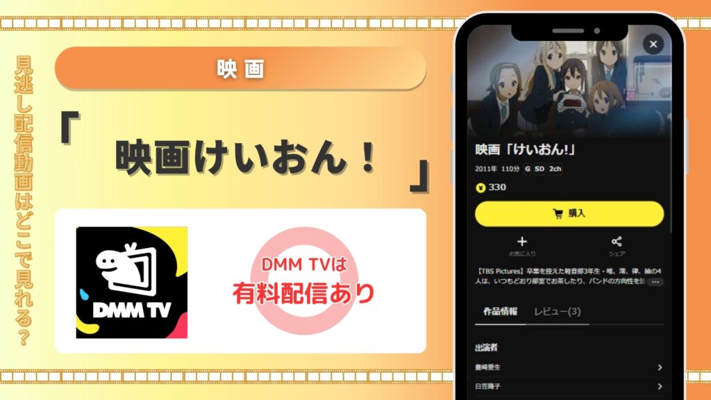 映画けいおん配信DMMTV無料視聴