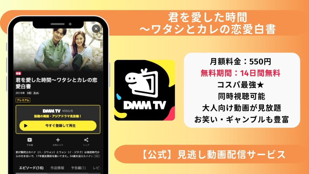 DMMTV 韓国ドラマ 君を愛した時間~ワタシとカレの恋愛白書