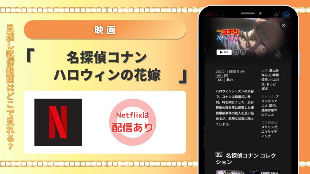 名探偵コナン ハロウィンの花嫁配信Netflix