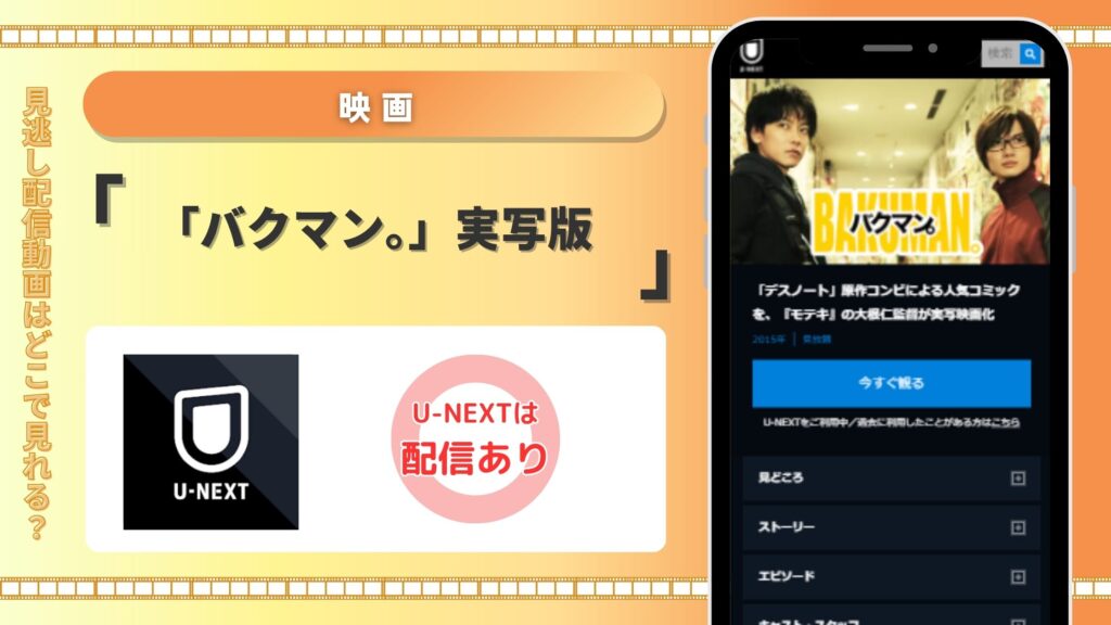 U-NEXT バクマン。 実写版