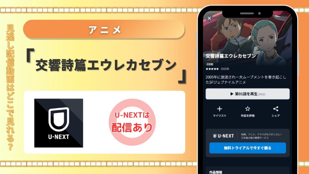 交響詩篇エウレカセブン配信U-NEXT