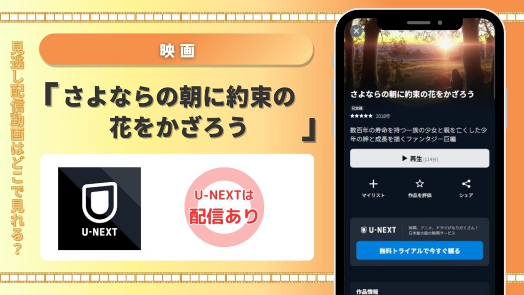 映画さよならの朝に約束の花をかざろう配信U-NEXT無料視聴