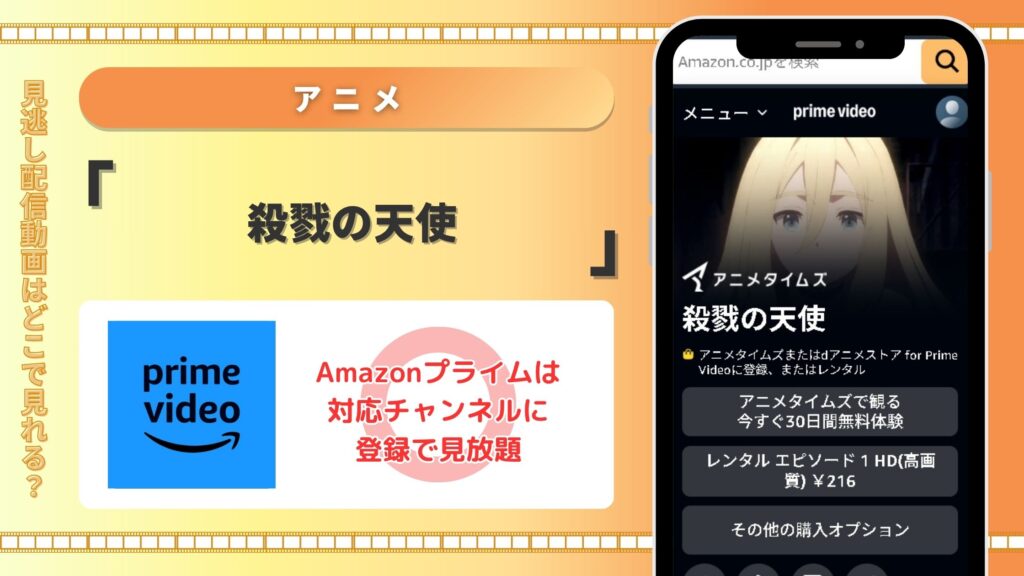 殺戮の天使配信amazonプライムビデオ