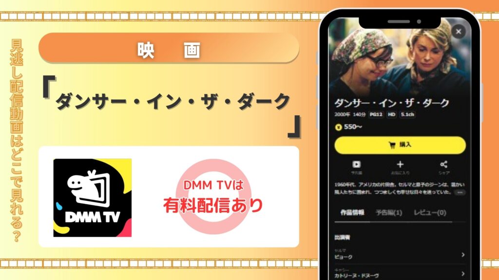映画「ダンサー・イン・ザ・ダーク」はDMM TVで配信中