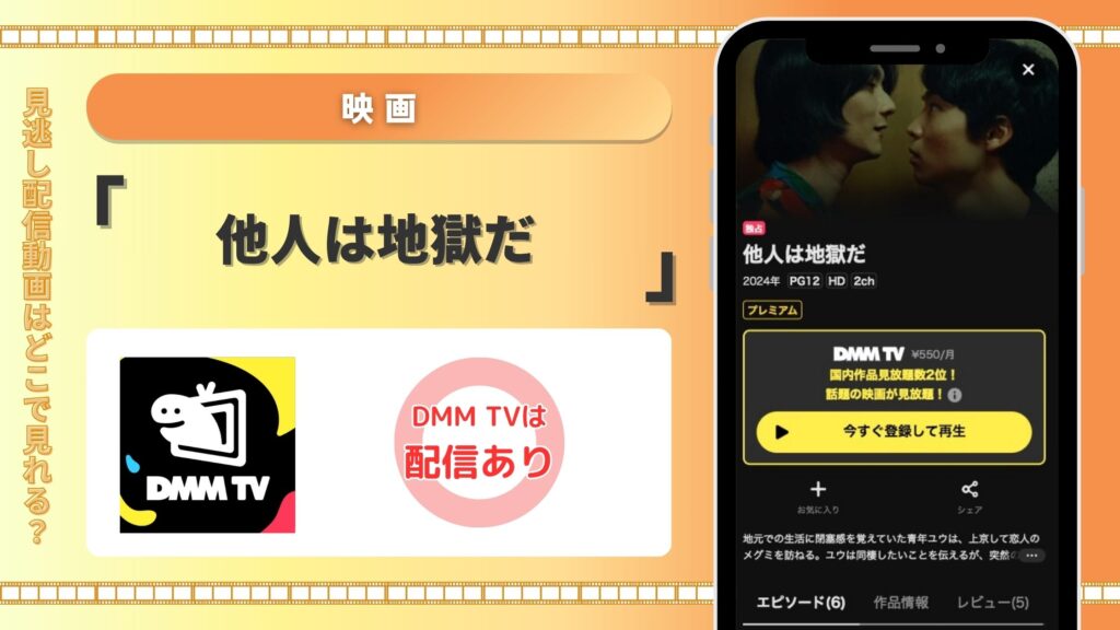 DMMTV 映画 他人は地獄だ 動画配信 無料視聴