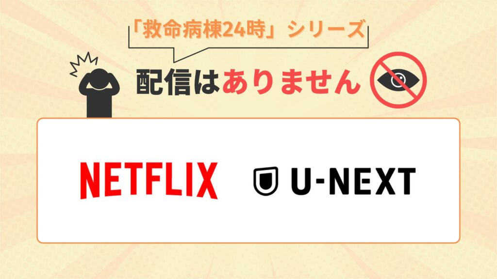 ドラマ救命病棟24時シリーズ　配信
