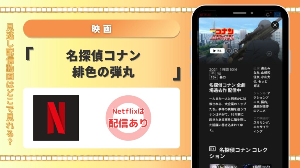 名探偵コナン緋色の弾丸配信Netflix