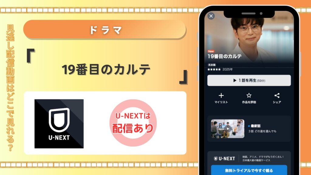 ドラマ 19番目のカルテ 動画配信 無料視聴