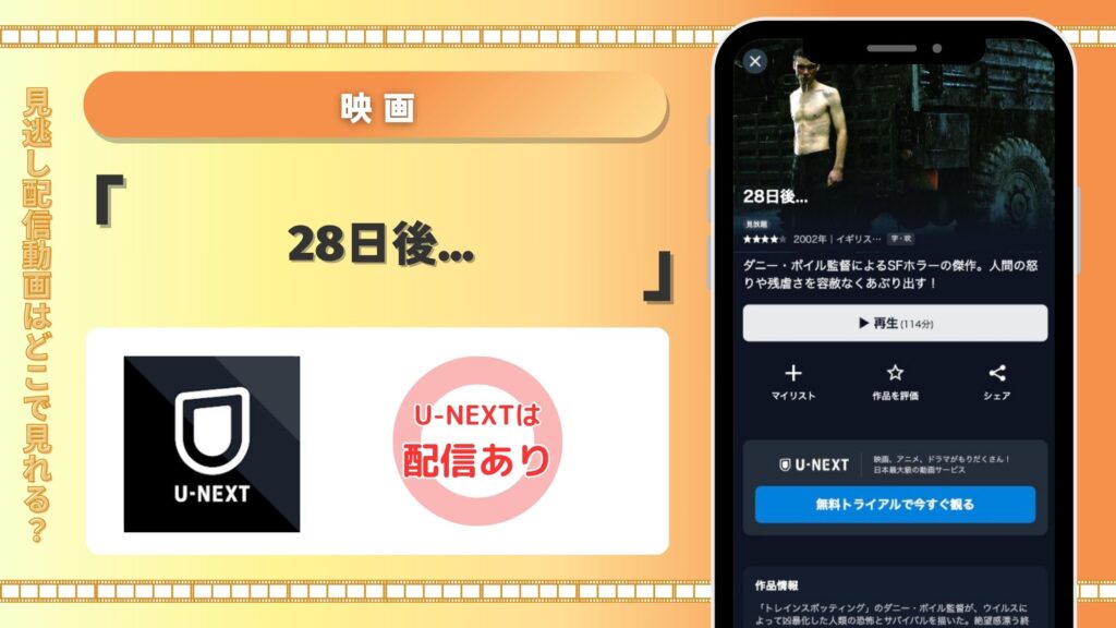u-next 映画　28日後