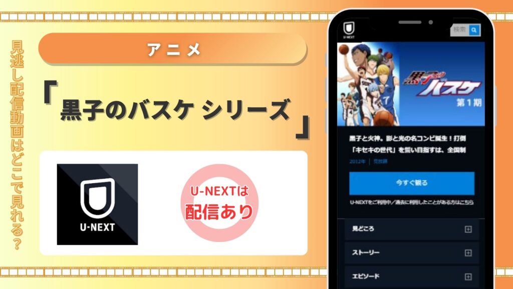 ユーネクスト 黒子のバスケ